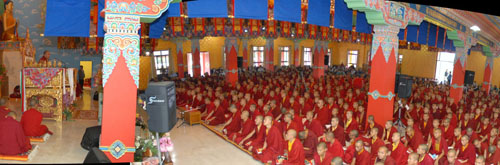 In Teaching During Winter Debate, Gyalwang Karmapa Stresses Integration of Study and Practice